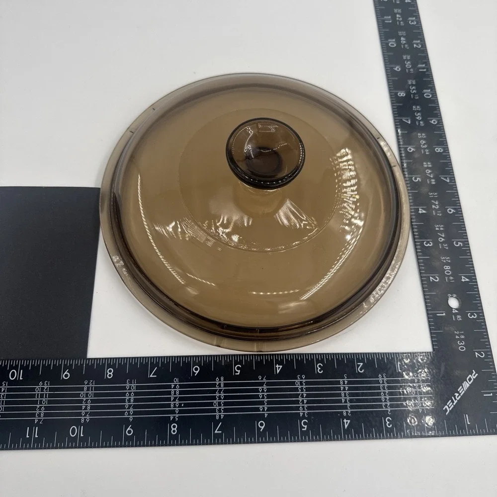 Pyrex‎ Corning Visions Glass Lid Brown Replacement V-2 5-C 7.5
